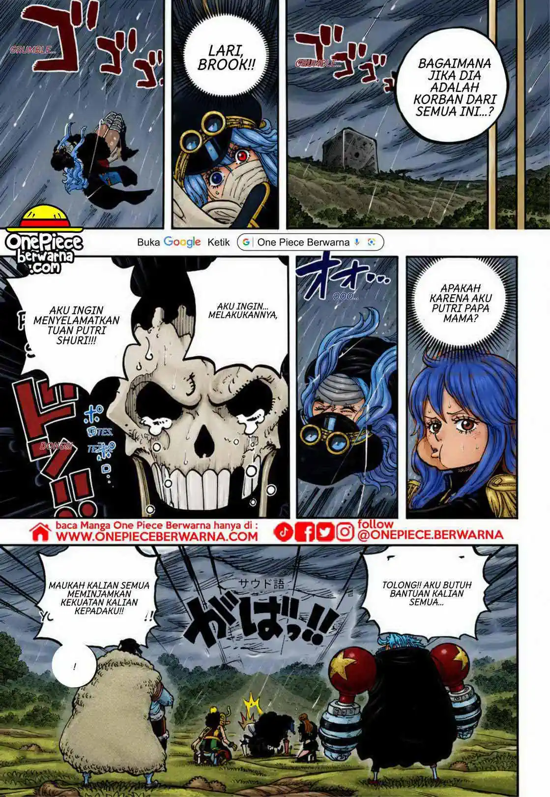 One Piece berwarna 1186 1187 1188 bahasa indonesia